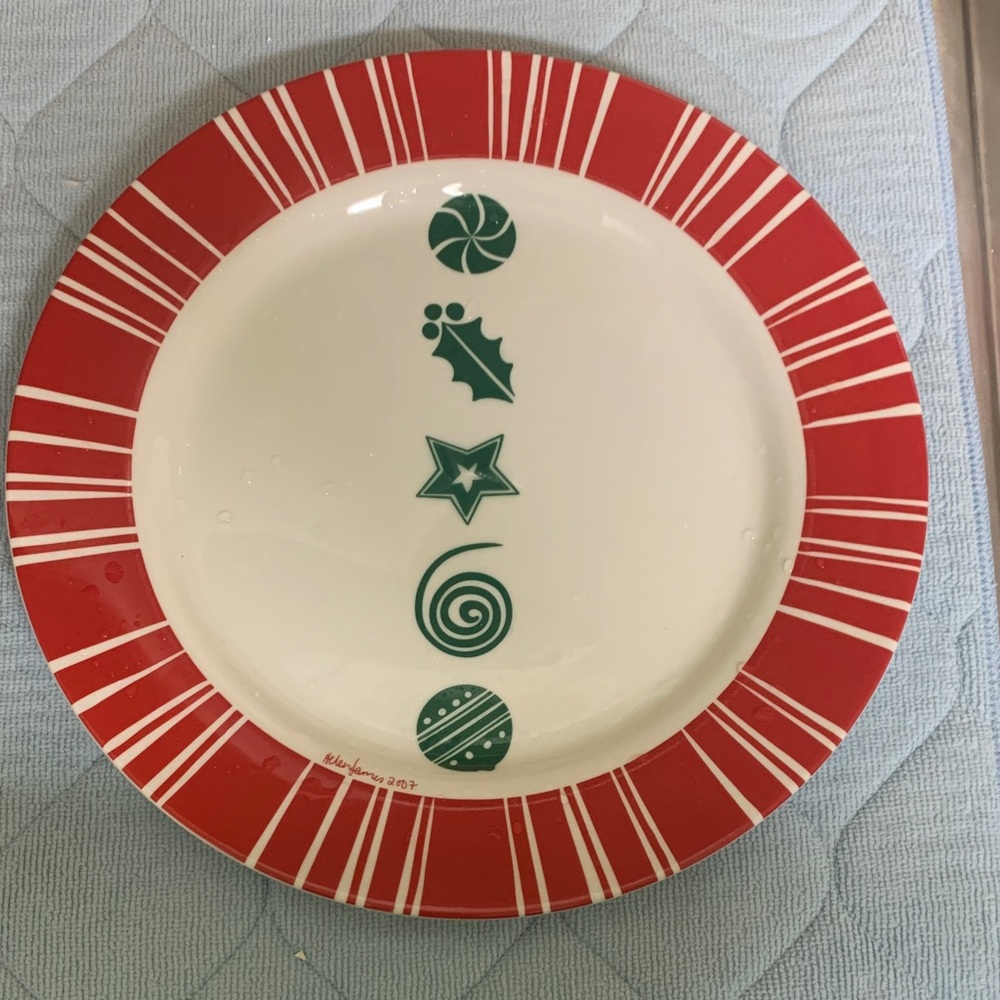 Panache Elegant White Ceramic Plate 13x13